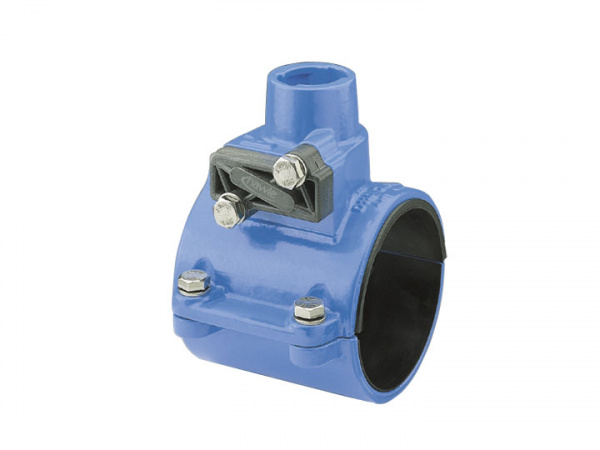 Врезной хомут Hawle 5320 ZAK 46 DN 110 системы HAKU перекрывающийся