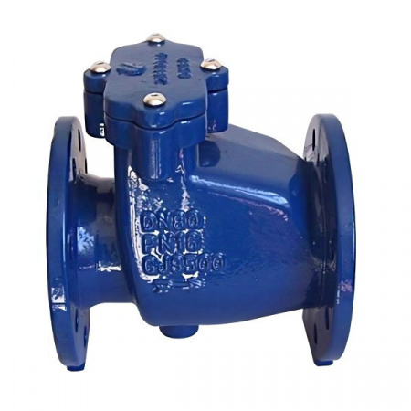 Клапан створчатый DN 65 PN 10/16 обратный фланцевый чугунный