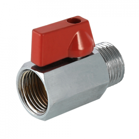 Кран шаровой VALTEC MINI Ду15 Ру10 с внутренней–наружной резьбой VT.331.N.04