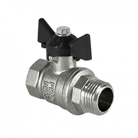 Кран шаровый VALFEX DELTA PRO VF.218 ВР-НР 1" Ду 25 Ру 40 никелированный латунный