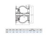 Клапан обратный Hawle 9887 DN 150 PN 16 фланцевый осевой