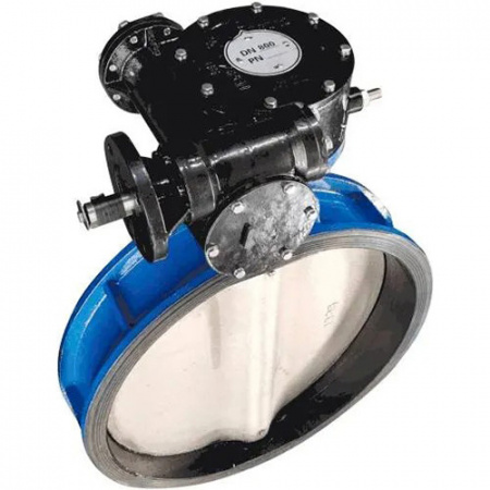 Затвор дисковый Benarmo 2010RA DN 800 PN 10/16 поворотный межфланцевый с редуктором под электропривод EURO