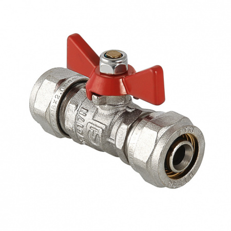 Кран шаровой VALTEC Ду16 Ру25 с обжимным соединением VT.343.N.1616