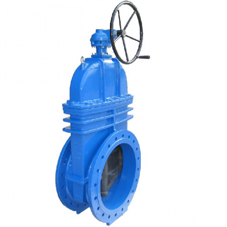 Задвижка FAF 6000D DN 250 PN 16 фланцевая клиновая высокопрочный чугун (F4) под электропривод/с редуктором с обрезиненным клином