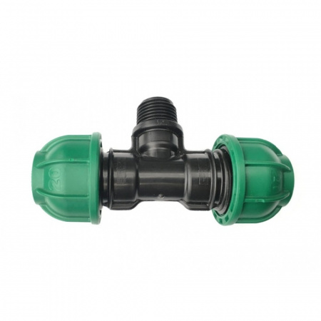 Тройник компрессионный с наружной резьбой 110х4"