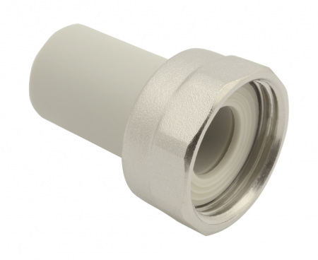 Переходник полипропиленовый PPR (PPRC) с накидной гайкой Ø 50х2" PN 25