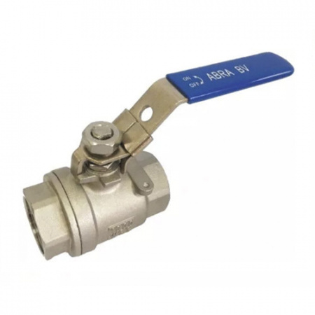 Кран шаровой ABRA BV-027A ВР 3" DN 80 PN 40 с фиксатором нержавеющая сталь