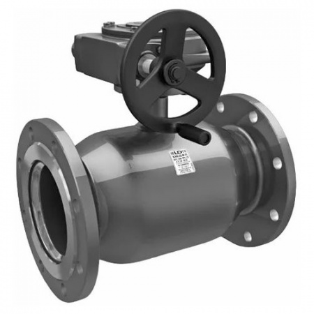 Кран шаровой цельносварной LD КШ.Ц.Ф.Р.300.025.П/П.02 Ду 300 Ру 25 стальной полнопроходный фланцевый