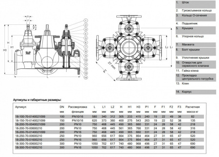Крестовина AVK 18/70 DN 250 PN 16 фланцевая с четырьмя выходами Крестовина AVK 18/70 DN 250 PN 16 фланцевая с четырьмя выходами