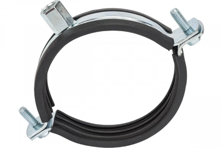 Хомут с резиновой прокладкой ДУ 47-51 (1 1/2")
