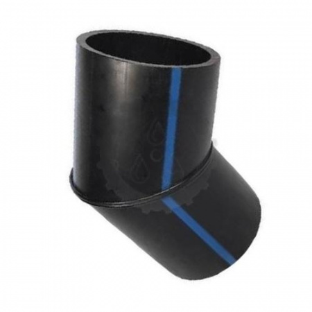 Отвод сварной 1-45° 2-х сегментный D-315 мм ПЭ 100 (ПНД) SDR 17