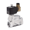 Клапан электромагнитный (соленоидный) двухходовой Росма СК-11-15-ВТ-НЕРЖ Ду 15, G1/2", непрямого действия, нормально закрытый, 220В, нержавеющая сталь, мембрана NBR, с поршнем PTFE, 00000031919