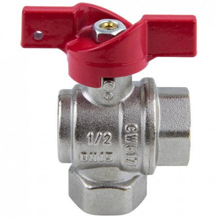 Кран шаровой угловой Aquasfera EURO 1008 DN 15 PN 40 полнопроходной муфтовый