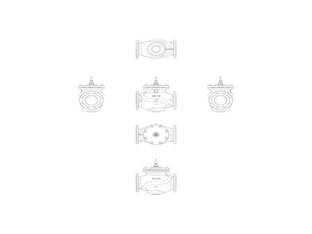 Клапан регулирующий VFM 2 Ду 65 Ру 16 Danfoss двухходовой