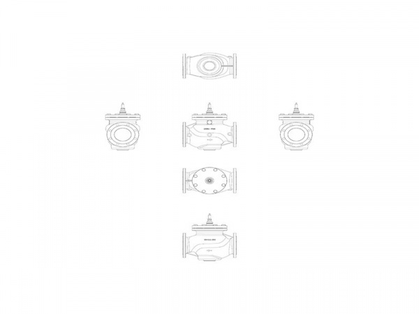 Клапан регулирующий VFM 2 Ду 80 Ру 16 Danfoss двухходовой