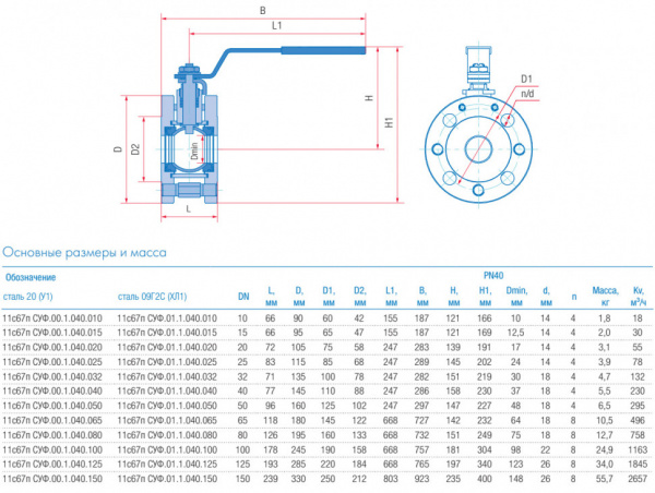 Кран шаровой укороченный Маршал 11с67п GAS PRO СУФ.00.1 DN 10 PN 40 полнопроходной фланцевый