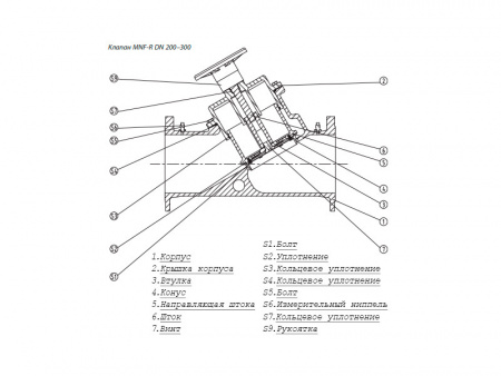 Клапан MNF-R Ду 300 Ру 16 балансировочный Ридан