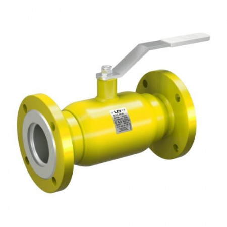 Кран шаровой цельносварной LD КШ.Ц.Ф.GAS.050.040.П/П.01 Ду 50 Ру 40 нержавеющий полнопроходный фланцевый L = 180