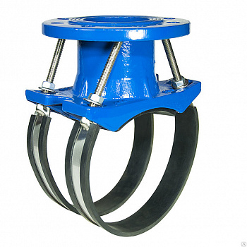 Седелка хомутовая фланцевая для врезки DN175 — хомут; DN50 — фланец; PN10