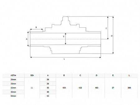 Кран шаровой Daeyoun DN 25 SDR 11