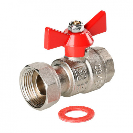 Кран шаровой VALTEC Ду20 Ру40 с накидной гайкой VT.241.N.0506