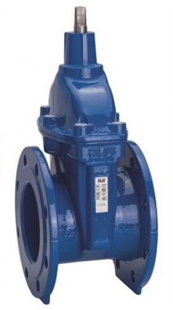 Задвижка AVK 06/30 DN 100 PN 10/16 фланцевая клиновая чугунная с обрезиненным клином
