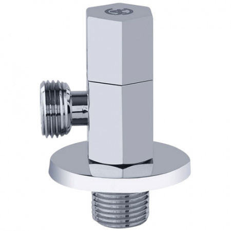 Клапан (вентиль) для бытовых приборов Aquasfera 1077 G 1/2"х1/2" PN 10 с отражателем, резьбовой