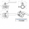 Кран шаровой VALTEC Ду25 Ру40 муфтовый с дренажем и воздухоотводчиком VT.245.N.06