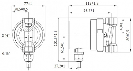 Насос циркуляционный Unipump UPH 15-1,5 B II BL 80 с мокрым ротором H=1,5м Q=15л/мин арт. 81435
