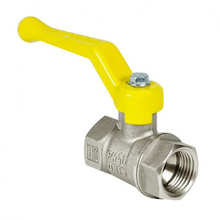 Кран шаровый VALFEX STANDART VF.271 ВР 1 1/2" Ду 40 Ру 25 газовый никелированный латунный