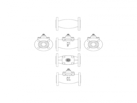 Клапан регулирующий VB 2 Ду 25 Ру 25 Danfoss двухходовой
