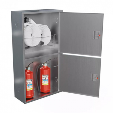 Шкаф пожарный Балтика-01 ШПК-320-12 НЗ нержавеющая сталь