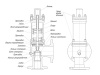 Предохранительный клапан 17с15нж Ду 50-80 без узла ручного подрыва