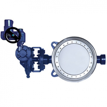 Дисковый затвор Ситал Т35-22-2 DN 900 PN 25 фланцевый с редуктором