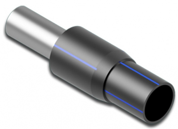 Переход ПЭ-сталь SDR 11 Ø 125х108 мм вода Переход ПЭ-сталь SDR 11 Ø 125х108 мм вода