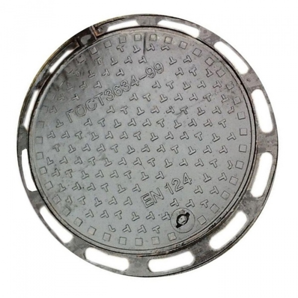 Люк чугунный тип С (В125)-2-60, ВЧШГ