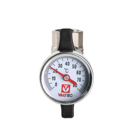 Кран шаровой VALTEC Ду20 Ру40 c термометром VT.808.N.05