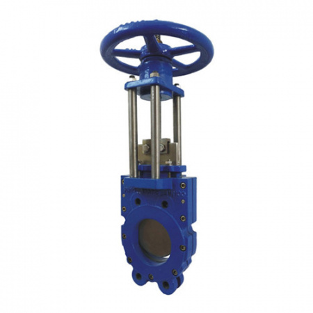Задвижка шиберная ABRA KV-02 DN 500 PN 10 чугунная фланцевая с редуктором