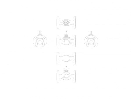 Клапан регулирующий VF 2 Ду 80 Ру 16 Danfoss двухходовой