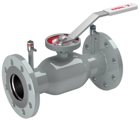 Кран шаровой NAVAL NAVALTRIM 266505 V DN 20 PN 40 регулирующий нержавеющий фланцевый