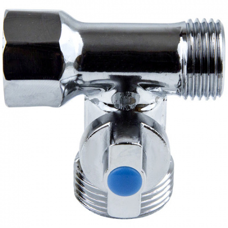 Кран шаровой для бытовых приборов Aquasfera 1040 G 1/2"х3/4"х1/2" PN 10 резьбовой