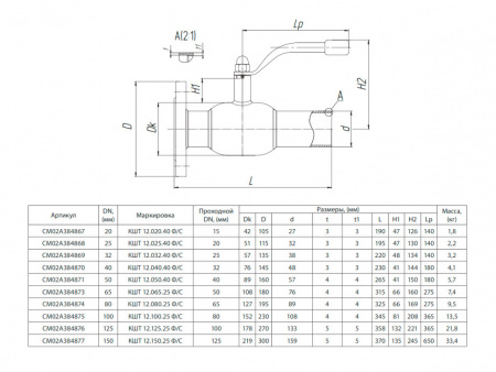 Кран шаровой БИВАЛ КШТ 12 DN 150 PN 25 Ф/С Кран шаровой БИВАЛ КШТ 12 DN 150 PN 25 Ф/С