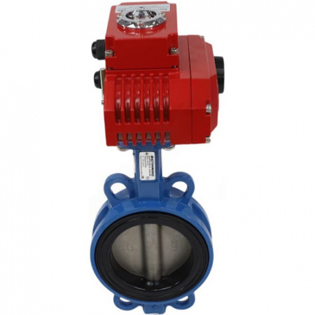 Затвор дисковый Benarmo DN 250 PN 16 поворотный межфланцевый с электроприводом QB-600 380В диск чугун
