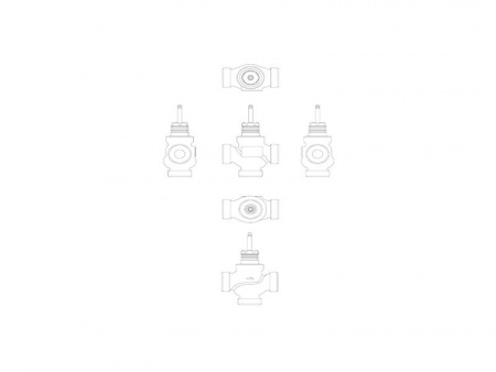 Клапан регулирующий VRB 3 Ду 50 Ру 16 Danfoss трехходовой
