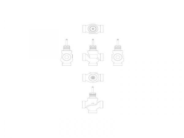 Клапан регулирующий VRB 3 Ду 50 Ру 16 Danfoss трехходовой