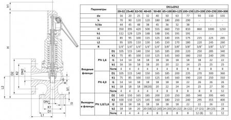 Предохранительный клапан ADL Прегран 496-01 DN 50х80