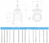 Задвижка VAG EKOPlus DN 80 PN 10/16 фланцевая клиновая чугунная со штурвалом с обрезиненным клином Задвижка VAG EKOPlus DN 80 PN 10/16 фланцевая клиновая чугунная со штурвалом с обрезиненным клином