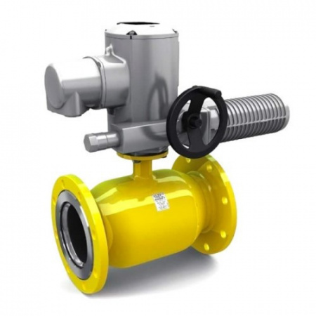 Кран шаровой цельносварной LD КШ.Ц.Ф.Э.GAS.080/070.025.Н/П.02 Ду 80/70 Ру 25 стальной неполнопроходный под электропривод