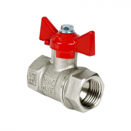 Кран шаровый VALFEX VF.217 ВР 3/4" Ду 20 Ру 40 STANDART N/P никелированный латунный