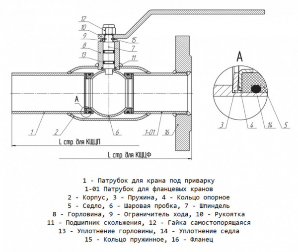 Кран шаровой цельносварной LD КШ.Ц.П.GAS.080.025.П/П.02 Ду 80 Ру 25 стальной полнопроходный под приварку